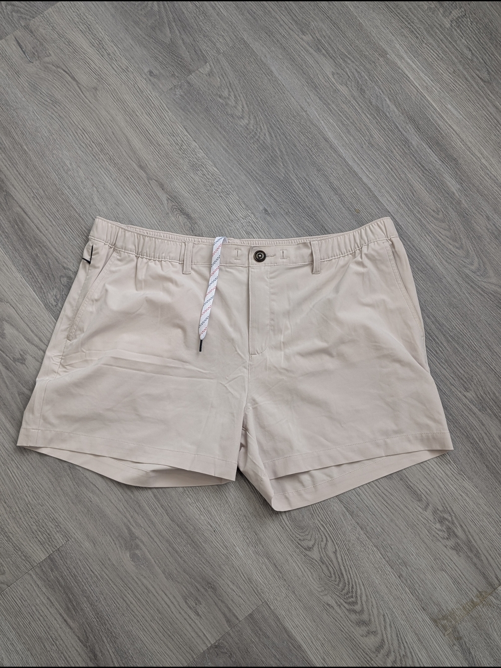 chubbies 4" Light Beige Flat Front Men's Shorts
